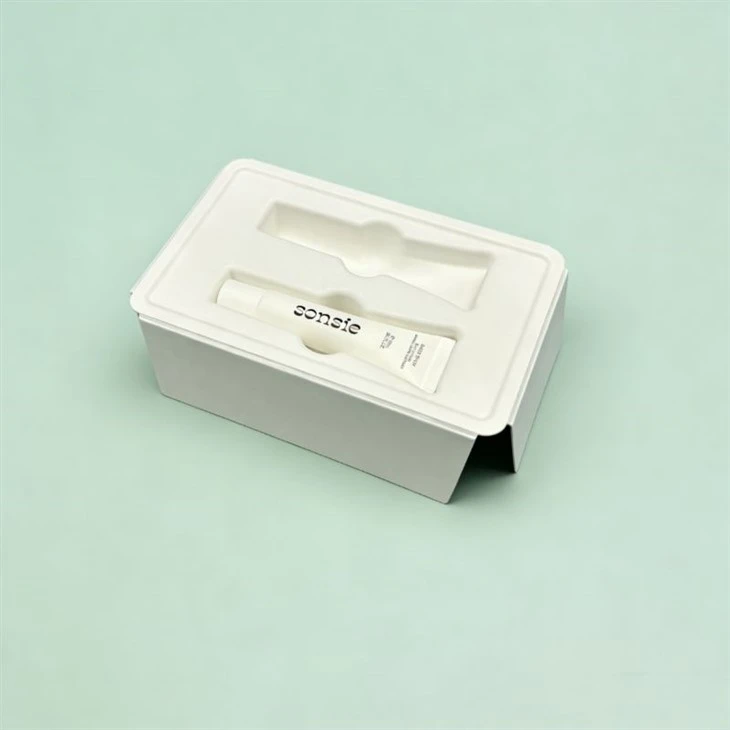 White Wet Press Premium Bagasse Cosmetic Packaging high quality
